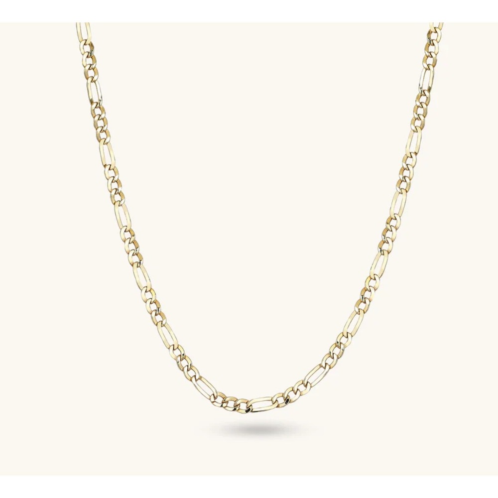 10K Solid Gold Figaro Chain 2MM “22”